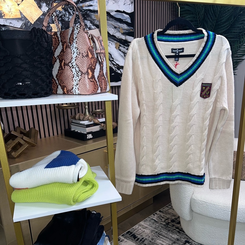 Houston White Sweater
